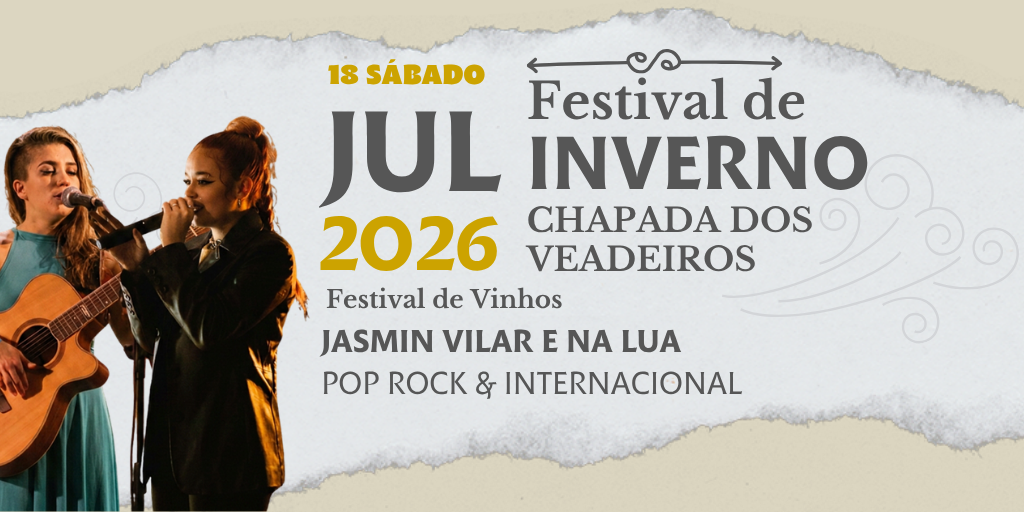 18/07 · Sábado | Festival de Vinho • Jasmin Vilar & NaLua Pop Jazz • Soul | Pôr do Sol & Lua Crescente